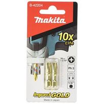 Makita B-42204 Impact Gold Shorton Bit Ph#3X1-3/16  2/Se