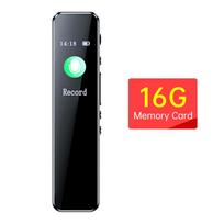 Triukšmo mažinimo diktofonas su atkuriamu nešiojamu C tipo USB2.0 perdavimu 1536KBPS HD 16GB juoda