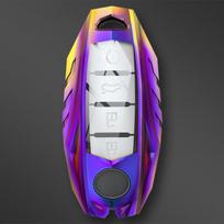 Automobilio rakto dėklas Nissan Juke Leaf Micra k12 Note Patrol Qashqai J11 J10 Tiida Versa X-Rrail Xtrail X Trail T32 Lnfiniti purple