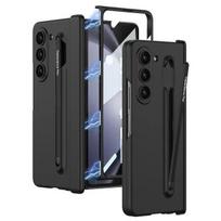 Skin-feeling Matte For Samsung Galaxy Z Fold 5 Case Magnetic Folding Hinge With Colorful Pen Slot Tempered Film Shockproof Cover for galaxy Z fold 5 juoda