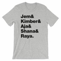 Jem And The Holograms Unisex T-Shirt Black White Gray Or Red Soft Tee XXXXL black
