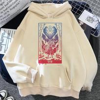 Bloodborne hoodies women anime harajuku 90s sweater female Winter  tracksuit Unisex 4XL gray