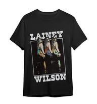 Lainey Wilson 2023 m. turo unisex marškinėliai „Trippy Peach“ XXXXL gray