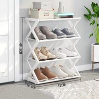 X-Shaped Simple Shoe Rack Multi-Functional Home Storage Shelf Student Dormitory Dust-Proof Rack Assembly Shoecase Organize balta