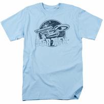 Star Trek Retro Enterprise Sci Fi Tv Classic Tee Light Blue Unisex T-Shirt S