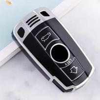 TPU automobilio išmaniojo rakto dėklo dangtelis, skirtas BMW E60 E61 E70 E81 E87 E90 E91 E92 X1 X5 X3 1 3 5 6 serijos Z4 apsauginio apvalkalo priedai juoda