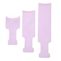 3pcs Highlighting Board Barber Hair Salon Hair Dye Sectioning Paddle Set Hairdressing Tool for Color Purple