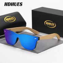 HdHues Unisex Bambukinės Kojelės Saulės Akiniai Spalvotas Stiklas Moso Bambuko Kojelės Lauko Kelionėms Bambuko Medžio Akiniai, UV400oo Mediniai Akiniai, UV400 žalia