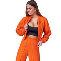 Moteriška striukė su užtrauktuku, A4 TotalFit (06399623) XS orioles oranžinės spalvos