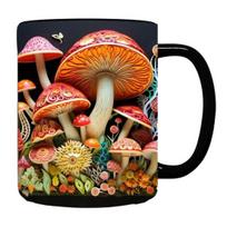 300 ml sklandus kavos puodelis 3D grybų spausdinimui atsparus karščiui atsparus spalvotas lygias keramikos nešiojamas bekvapis maisto kokybės biuro virtuvės puodelis B multi