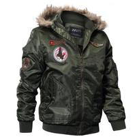 Plius Velvet Thick Winter Coat Coat Military Uniform Trend Coat Didelis dydis XXXL black