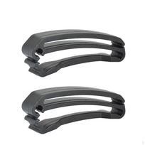 2 Pack Webbing Waist Belt Fastener Weight Stopper Adjustable Straps for Backpacks S gray