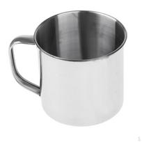 Sustorėjęs gėrimo puodelis nerūdijančio plieno - , 7cm be dangtelio gray