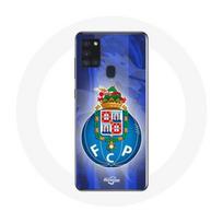 Case - maniacase - Samsung Galaxy A21S - Soft - Protection - Porto blue background Portugal juoda