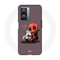 Coque Oppo A77 5G Bébé Deadpool avec Licorne gryna