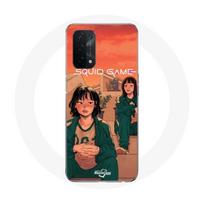 Coque pour Oppo A74 5G Squid Game Kang Sae Byeok Numéro 067 Et Ji Yeong Numéro 240