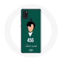 Case - Samsung - Galaxy A21S - Soft - Green - Squid Game Seong Gi hun Number 456