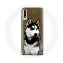 Coque pour Samsung Galaxy A70 Husky de Sibérie