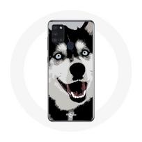 Coque Samsung Galaxy A21S Husky de Sibérie Yeux Bleus