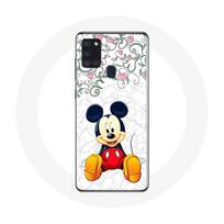 Case - Maniacase - Samsung Galaxy A21S - Soft - Mickey Mouse - Flowers and Hearts