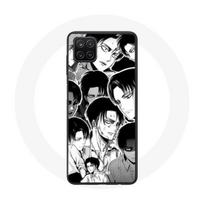 Coque Samsung Galaxy A12 Attaque des Titans Manga Levi Ackerman