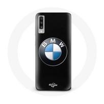 Coque Samsung Galaxy A701 BMW Logo fond noir juoda
