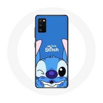 Coque pour Samsung Galaxy S20 plus Stitch mignon fond bleu