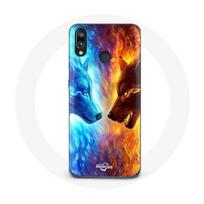 Coque pour Huawei P20 Lite Loup de Glace et de feu