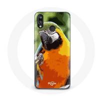 Coque pour Huawei P20 Lite Aras Perroquet Orange vert