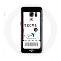 Coque pour samsung galaxy S6 edge Billet d'avion Seoul Corée du Sud
