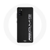 Coque pour Samsung Galaxy S20 plus Amg Logo Carbone Texture juoda