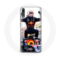 Coque pour Huawei p20 Formule 1 Max Verstappen Pilote automobile F1 noir rouge et jaune