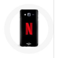 Coque pour Samsung Galaxy J5 2016 Netflix Logo rouge fond noir