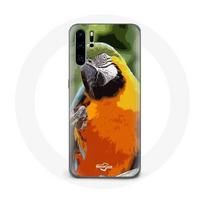 Coque pour Huawei P30 pro Aras Perroquet Orange vert