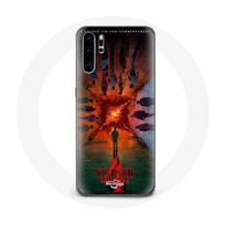 Coque pour Huawei P30 Pro Stranger Things Saison 4 Affiche Equipages de la Nouvelle Théorie