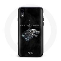 Coque pour Iphone XR Game of Thrones Saison 8 Le Trône de Fer La maison Stark Logo L'hiver arrive