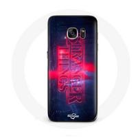Coque pour Samsung Galaxy S6 Edge Stranger Things Logo Transparent Saison 4 Bande annonce 2022