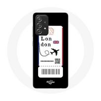 Coque pour Samsung Galaxy A52 Billet d'avion London
