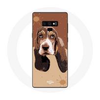 Coque pour Samsung Galaxy Note 9 Basset Hound chien visage