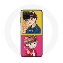 Coque pour Samsung Galaxy A12 BTS Bangtan Sonyeondan Dynamite V Et J-Hope Fanart
