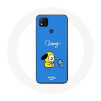 Coque pour Xiaomi Redmi 9C Bangtan BTS BT21 Chimmy Jimin Fond Bleu