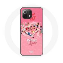 Coque pour Xiaomi Mi 11 Lite TWICE Logo Rouge Affiche What Is Love