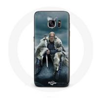 Case - Vikings - Samsung Galaxy S7 - Hard Protection - V Logo - Gray Sword pilka