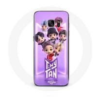 Coque pour Samsung Galaxy S6 BTS TinyTAN Animation Affiche RM Jin Suga J-Hope Jimin Jungkook Et V