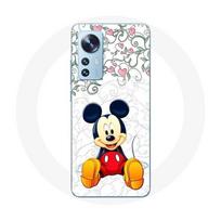 Coque pour Xiaomi Mi 12 / 12X Mickey Mouse Fleurs Cœurs
