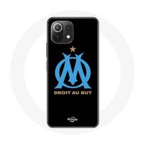 Coque pour Xiaomi Mi 11 Lite Logo Olympique de Marseille Fond Noir juoda