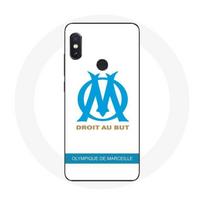 Coque pour Xiaomi Redmi Note 5 Pro Olympique de Marseille Logo Fond Blanc balta