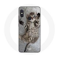 Coque pour Xiaomi Redmi Note 5 AI Dual Camera chaton Bengal dormir