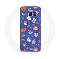 Coque pour Samsung Galaxy S6 Edge BTS Bangtan Sonyeondan BT21 Noël 2023