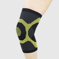 New Sports Non-Slip Knitted Nylon Knee Pads Breathable Sweat Absorbing Silicone High Elastic XL mėlyna